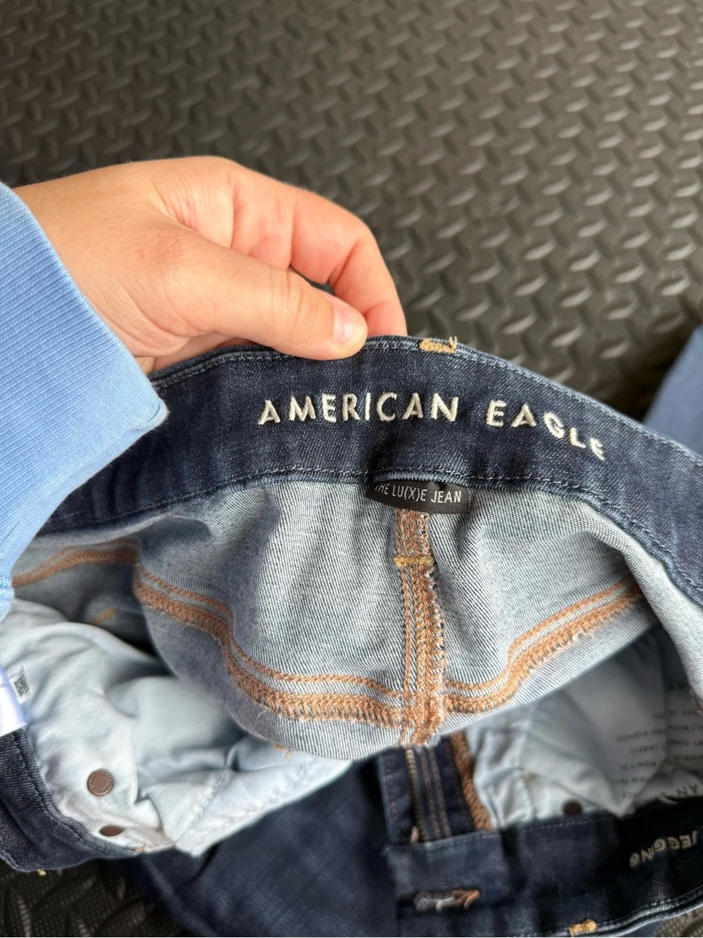 American Eagle Outfitters Women's Dark Blue Skinny Jeans